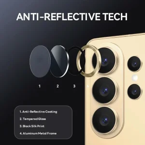 حافظ لنز دوربین فلزی اپیکوی مدل HD-Clrfilm مناسب برای گوشی موبایل سامسونگ Galaxy S26 Ultra