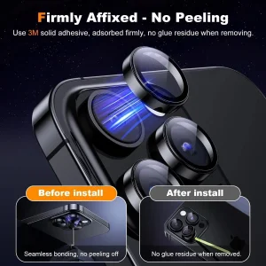 محافظ لنز دوربین اپیکوی مدل HD-ColorLenz مناسب برای گوشی موبایل اپل Iphone 15 Pro Max / 15 Pro