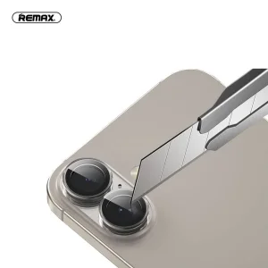 محافظ لنز دوربین ریمکس مدل GL-27 مناسب برای گوشی موبایل اپل iPhone 16 / 16 Plus