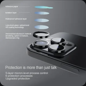 محافظ لنز دوربین نیلکین مدل CLRFilm مناسب برای گوشی موبایل سامسونگ Galaxy Z Flip 5 / W24 Flip