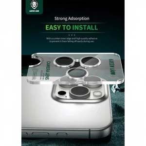 محافظ لنز دوربین گرین لاین مدل Hd Plus Camera Lens مناسب برای گوشی موبایل اپل iPhone 16 Pro Max / 16 Pro