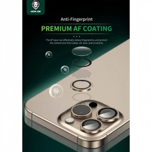 محافظ لنز دوربین گرین لاین مدل Hd Plus Camera Lens مناسب برای گوشی موبایل اپل iPhone 16 Pro Max / 16 Pro