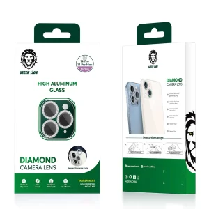 محافظ لنز دوربین گرین مدل Diamond مناسب برای گوشی موبایل اپل iphone 14 Pro Max / 14 Pro