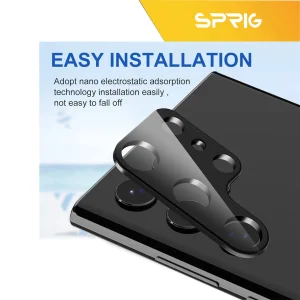 محافظ لنز دوربین اسپریگ مدل 3D-SPNNP مناسب برای گوشی موبایل سامسونگ Galaxy S22 Ultra به همراه محافظ صفحه نمایش و محافظ پشت گوشی
