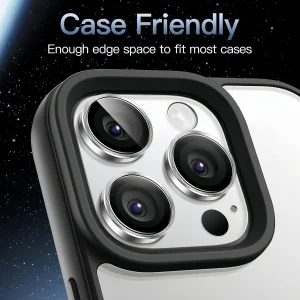 محافظ لنز دوربین شیشه‌ای اسپیگن مدل Optik Pro مناسب برای گوشی موبایل اپل iPhone 16 Pro Max