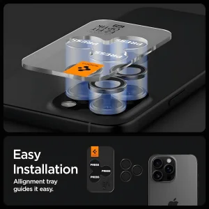 محافظ لنز دوربین شیشه‌ای اسپیگن مدل Optik Pro مناسب برای گوشی موبایل اپل iPhone 16 Pro Max