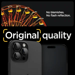 محافظ لنز دوربین شیشه‌ای اسپیگن مدل Optik Pro مناسب برای گوشی موبایل اپل iPhone 16 Pro Max