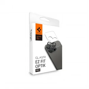 محافظ لنز دوربین شیشه‌ای اسپیگن مدل Optik Pro مناسب برای گوشی موبایل اپل iPhone 16 Pro Max