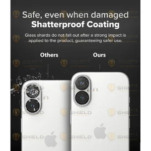 محافظ لنز دوربین آلتیمیت شیلد مدل Glass 3D UL مناسب برای گوشی موبایل اپل iPhone 16 / 16 Plus
