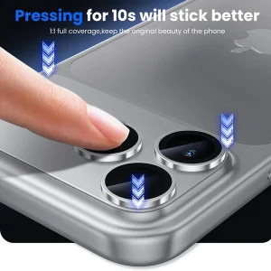 محافظ لنز دوربین فلزی آکوآرا مدل All-Round Premium Protection مناسب برای گوشی موبایل اپل iPhone 17 Pro Max