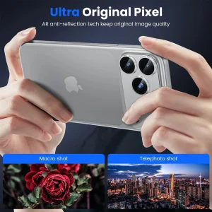 محافظ لنز دوربین فلزی آکوآرا مدل All-Round Premium Protection مناسب برای گوشی موبایل اپل iPhone 17 Pro Max