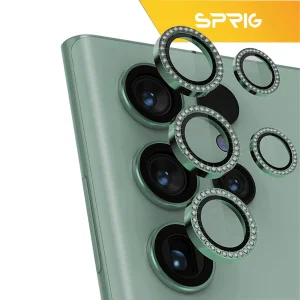 محافظ لنز دوربین رینگی اسپریگ مدل Ring metal Diamond مناسب برای گوشی موبایل سامسونگ Galaxy S23 ultra