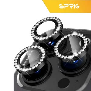 محافظ لنز دوربین رینگی اسپریگ مدل Ring metal Diamond مناسب برای گوشی موبایل سامسونگ Galaxy S23 ultra