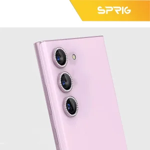 محافظ لنز دوربین رینگی اسپریگ مدل Ring metal Diamond مناسب برای گوشی موبایل سامسونگ Galaxy S23 ultra