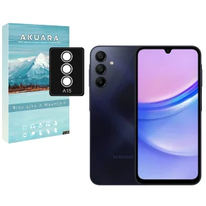 محافظ لنز دوربین آسان نصب آکوآرا مدل Glittery EZ مناسب برای گوشی موبایل سامسونگ Galaxy A15