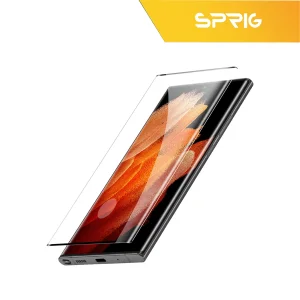 محافظ لنز دوربین اسپریگ مدل 3D-FU مناسب برای گوشی موبایل سامسونگ Galaxy S22 Ultra به همراه محافظ صفحه نمایش