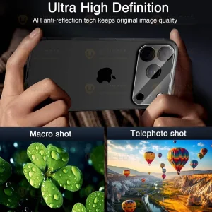 محافظ لنز دوربین آلتیمیت شیلد مدل Glass 3D UL مناسب برای گوشی موبایل اپل iPhone 17 Pro Max