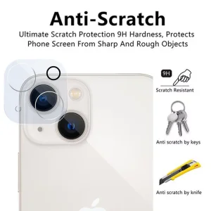 محافظ لنز دوربین اپیکوی مدل 3D-Clear Lenz مناسب برای گوشی موبایل اپل iPhone 13 / 13 Mini