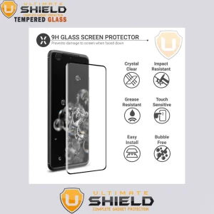 محافظ لنز دوربین آلتیمیت شیلد مدل 3D-FT مناسب برای گوشی موبایل سامسونگ Galaxy S22 Ultra به همراه محافظ صفحه نمایش و محافظ پشت گوشی