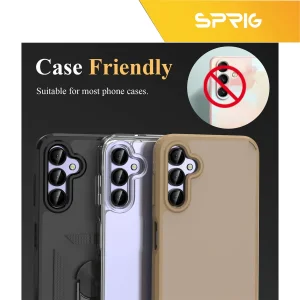 محافظ لنز دوربین اسپریگ مدل RingMetal-SPD مناسب برای گوشی موبایل سامسونگ Galaxy A04s / A13 5G به همراه محافظ صفحه نمایش