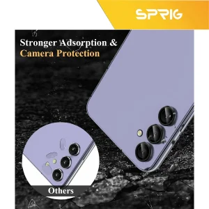 محافظ لنز دوربین اسپریگ مدل RingMetal-SPD مناسب برای گوشی موبایل سامسونگ Galaxy A04s / A13 5G به همراه محافظ صفحه نمایش
