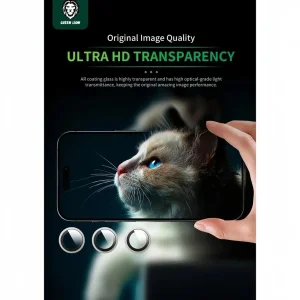 محافظ لنز دوربین گرین لاین مدل HD Plus Camera Lens مناسب برای گوشی موبایل اپل iPhone 17 Pro Max / 17 Pro