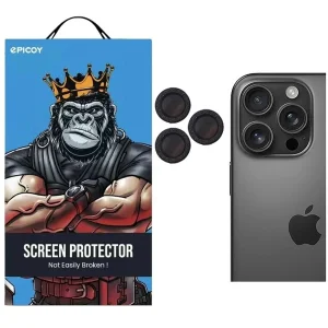 محافظ لنز دوربین اپیکوی مدل Chelipa Acrylic مناسب برای گوشی موبایل اپل iPhone 16 Pro Max / 16 Pro