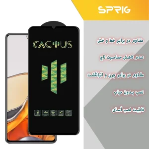محافظ لنز دوربین اسپریگ مدل 3D-Cactus مناسب برای گوشی موبایل شیائومی Poco X5 5G به همراه محافظ صفحه نمایش