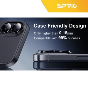 محافظ لنز دوربین فلزی اسپریگ مدل All-Round-IP مناسب برای گوشی موبایل اپل Iphone 17