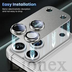 محافظ لنز دوربین فلزی لایونکس مدل 3D1ML مناسب برای گوشی موبایل اپل iPhone 17