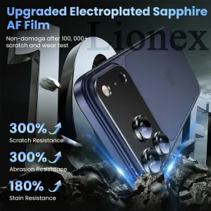 محافظ لنز دوربین فلزی لایونکس مدل 3D1ML مناسب برای گوشی موبایل اپل iPhone 17