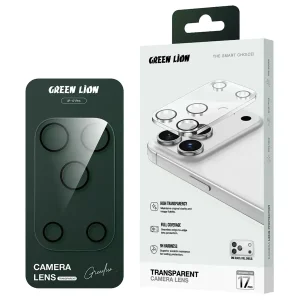 محافظ لنز دوربین شیشه‌ای گرین لاین مدل Transparent Camera Lens مناسب برای گوشی موبایل iPhone 17 Pro
