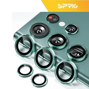 محافظ لنز دوربین رینگی اسپریگ مدل Ring-NNP مناسب برای گوشی موبایل سامسونگ Galaxy S23 Ultra به همراه محافظ صفحه نمایش