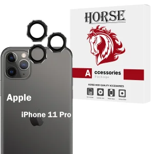 محافظ لنز دوربین شیشه‌ای هورس مدل R8ZH مناسب برای گوشی موبایل اپل iPhone 11 Pro