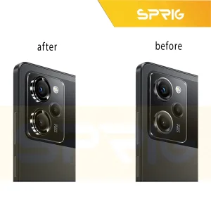 محافظ لنز دوربین اسپریگ مدل RingMetal-Priv مناسب برای گوشی موبایل شیائومی Poco X5 Pro 5G به همراه محافظ صفحه نمایش