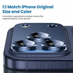 محافظ لنز دوربین فلزی هورس مدل 3D1MH مناسب برای گوشی موبایل اپل iPhone 17 Pro