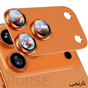 محافظ لنز دوربین فلزی هورس مدل 3D1MH مناسب برای گوشی موبایل اپل iPhone 17 Pro