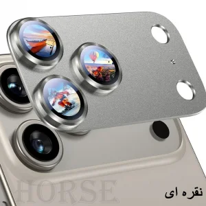 محافظ لنز دوربین فلزی هورس مدل 3D1MH مناسب برای گوشی موبایل اپل iPhone 17 Pro