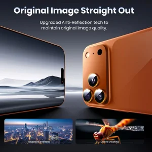 محافظ لنز دوربین فلزی آکوآرا مدل All-Round Protection مناسب برای گوشی موبایل اپل iPhone 17 Pro Max