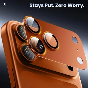 محافظ لنز دوربین فلزی آکوآرا مدل All-Round Protection مناسب برای گوشی موبایل اپل iPhone 17 Pro Max