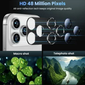 محافظ لنز دوربین فلزی آکوآرا مدل All-Round Protection مناسب برای گوشی موبایل اپل iPhone 17 Pro Max