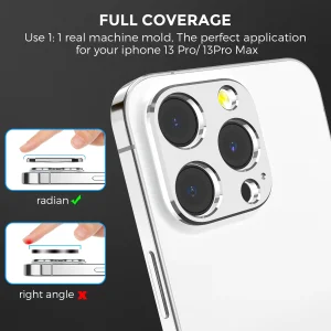 محافظ لنز دوربین آهااستایل مدل WG62-2 مناسب برای گوشی موبایل اپل iPhone 13 pro / 13 Pro max
