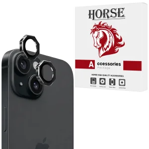محافظ لنز دوربین شیشه‌ای هورس مدل R8ZH مناسب برای گوشی موبایل اپل iPhone 15