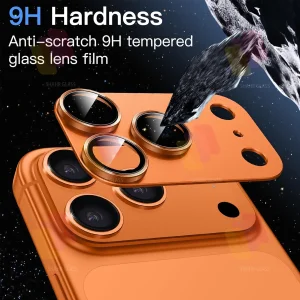 محافظ لنز دوربین فلزی شهر گلس مدل 3D1MS مناسب برای گوشی موبایل اپل iPhone 17 Pro Max