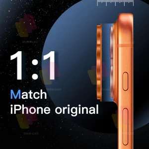 محافظ لنز دوربین فلزی شهر گلس مدل 3D1MS مناسب برای گوشی موبایل اپل iPhone 17 Pro Max