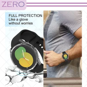 کاور زیرو مدل PC-Bumper-ZR مناسب برای ساعت هوشمند سامسونگ Galaxy Watch 5 40mm به همراه محافظ صفحه نمایش