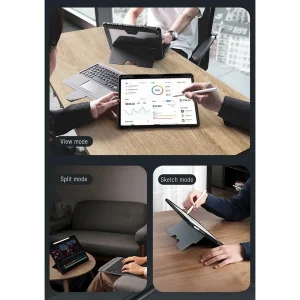 کیف کلاسوری کیبورددار نیلکین مدل Bumper Combo Backlit Keyboard مناسب برای تبلت اپل  iPad Pro 13 2024