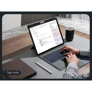 کیف کلاسوری کیبورددار نیلکین مدل Bumper Combo Backlit Keyboard مناسب برای تبلت اپل  iPad Pro 13 2024