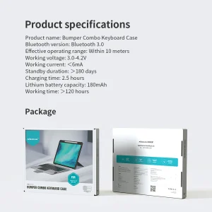 کیف کلاسوری کیبورد دار نیلکین مدل Bumper Combo مناسب برای تبلت اپل iPad Pro 12.9 2022/ iPad Pro 12.9 2021/ iPad Pro 12.9 2020