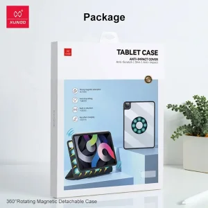کیف کلاسوری ژاند مدل Rotating 360 Magnetic مناسب برای تبلت اپل iPad Air 2024/2025 13-inch، iPad Pro 2020/2021/2022 12.9-inch